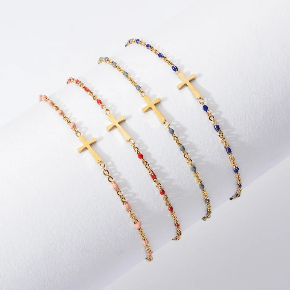 Kreuz Glieder Armband